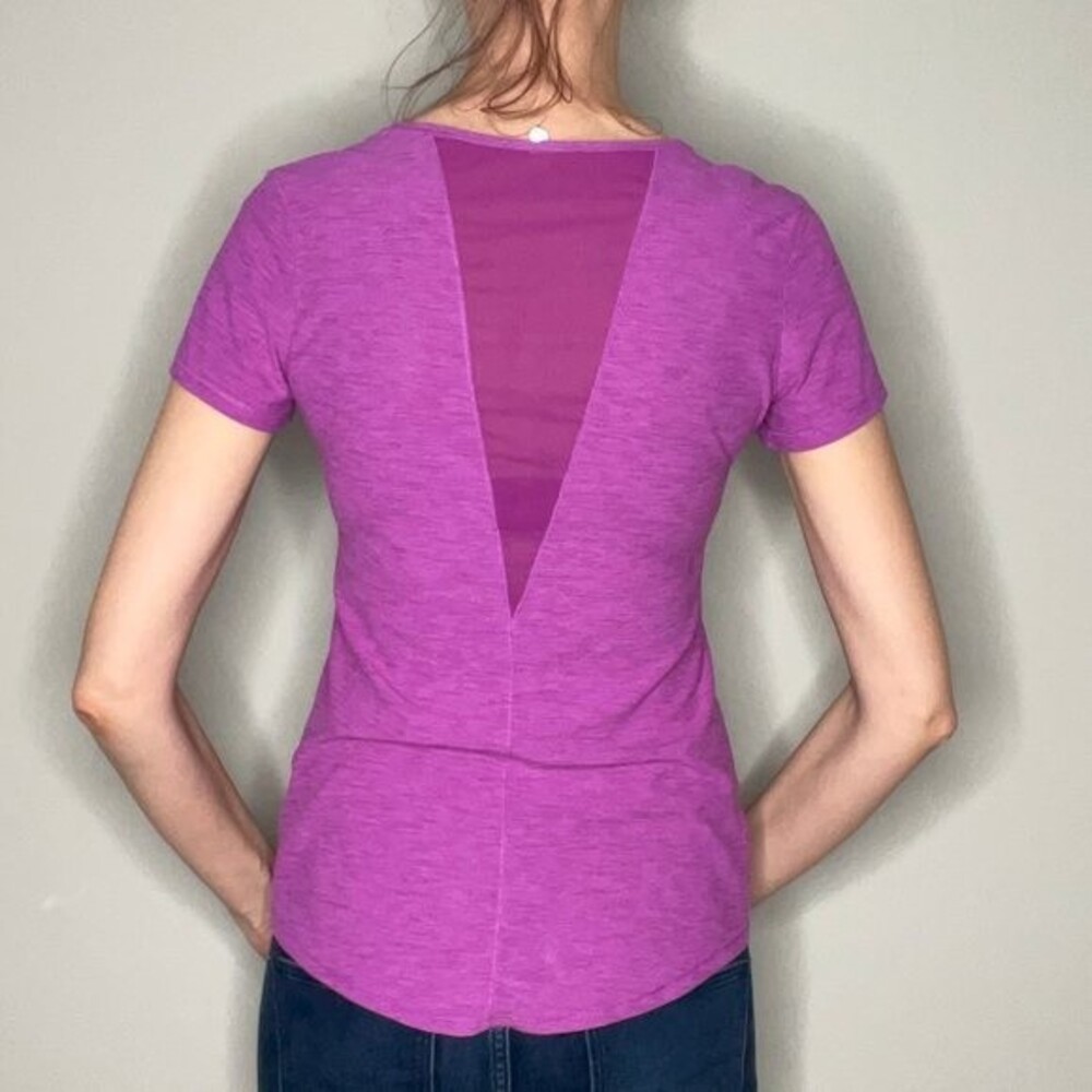 Old Navy Active Women's Breathe On Tee Small Tall Pink Purple Athletic